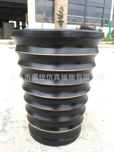 特大仿黑陶瓷欧式花盆 园艺种植的耐用与美学之选